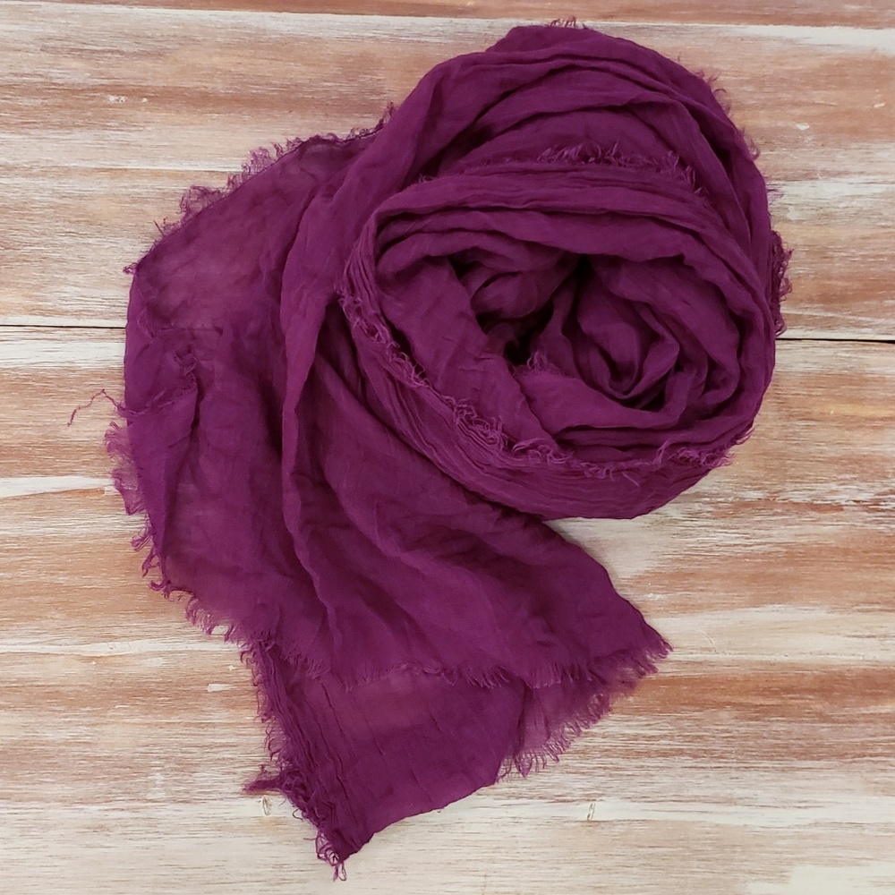 Sheer Purple Scarf NWOT